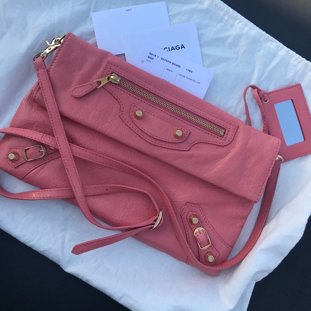 •SOLD•  BALENCIAGA Giant 12 Gold Clutch Crossbody - Picture 2 of 8